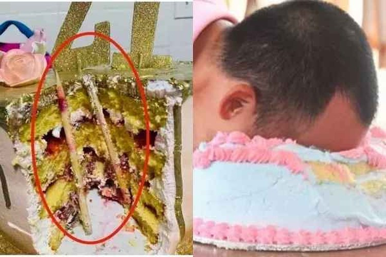 Netizen từng nhiều lần bày tỏ sự không đồng tình với cách đùa giỡn đầy nguy hiểm và tổn thương này với chủ nhân tiệc sinh nhật kiểu úp bánh vào mặt.