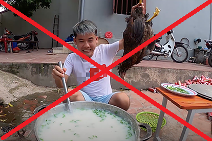 Thế nhưng, trái ngược với hình ảnh giản dị của mẹ, Hưng Vlog lại vướng không ít lùm xùm gây tranh cãi. Điển hình như cách đây 1 năm, con trai bà Tân Vlog khiến netizen tá hỏa với 2 clip chứa nội dung thiếu tích cực liên tiếp được Hưng Vlog đăng tải gồm: “Nấu cháo gà nguyên con” và “Đập heo đất ăn...tiền”.