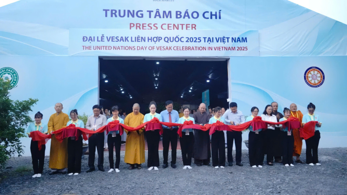 Trung tâm báo chí phục vụ đại lễ Vesak Liên Hợp Quốc 2025 tại Việt Nam cũng đã sẵn sàng.