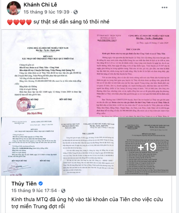 Không chỉ thế, em gái Công Vinh còn thốt lên 3 chứ "Đã cái nư" khi đọc thông tin luật sư sẽ vào cuộc để đòi lại công bằng, danh dự cho vợ chồng Thuỷ Tiên.
