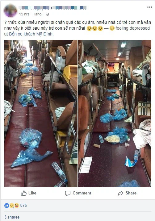 Bức ảnh cũng là lời nhắc nhở với những hành khách đi taxi hay sử dụng những phương tiện công cộng nên giữ gìn vệ sinh, trang bị thêm túi đề phòng trường hợp nôn ra xe.