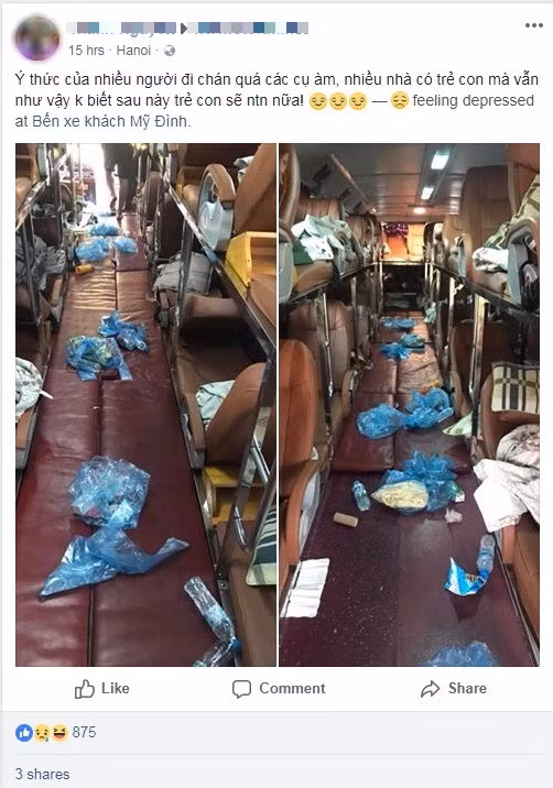 Bức ảnh cũng là lời nhắc nhở với những hành khách đi taxi hay sử dụng những phương tiện công cộng nên giữ gìn vệ sinh, trang bị thêm túi đề phòng trường hợp nôn ra xe.