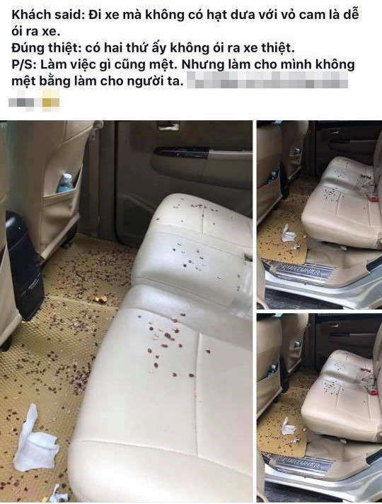 Cụ thể, trên fanpage quy tụ nhiều lái xe, tài xế có nickname N.A chia sẻ câu chuyện: "Đời tài xế nó bạc, khách nữ ăn mặc hở hang, lên ngồi ghế bên lơ, chạy không dám ngó gương hậu luôn, sợ liếc qua nhìn nó lại bảo mình thèm nó. Nhiều bà thì say rồi, lên xe cũng ngồi ghế bên lơ xà nẹo xà nẹo, còn cố ý phanh phui ra mình nhìn rồi nói chuyện cho mình chú ý nữa, hỏi mấy câu đại loại như: 'Anh có người yêu chưa, quen em đi em nuôi hoặc là: 'Giờ em không có tiền, em trả cái khác được không?" Gặp toàn thứ gì đâu...