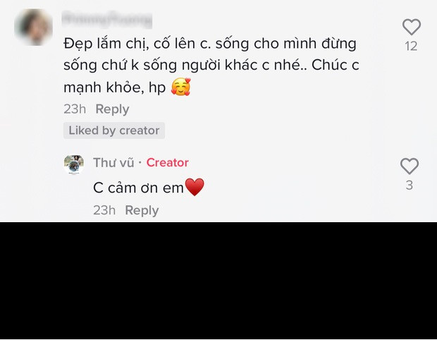 Đứng trước những comment kiểu này, thay vì trốn tránh Thư Vũ chọn cách đáp trả khá căng.