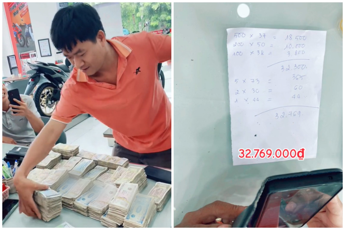Trao đổi với phóng viên Dân trí, anh Phan Văn Được, cho hay đó là số tiền mà anh đã tích lũy khoảng 2 năm. Làm việc trong lĩnh vực cơ khí, anh Được thường xuyên giao dịch tiền mặt với khách hàng. Ngày thường, anh và vợ có thói quen giữ lại tiền lẻ để tích cóp, mỗi tháng dư được khoảng từ 700.000 đến 1 triệu đồng.