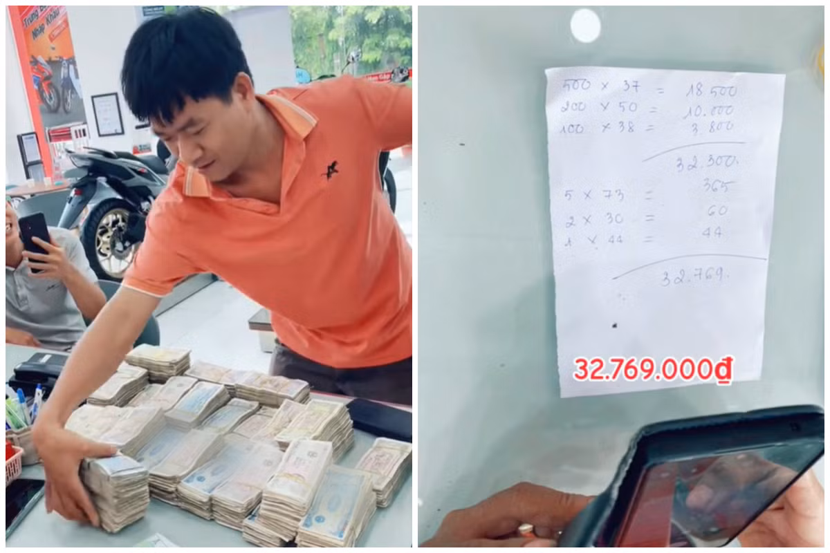 Trao đổi với phóng viên Dân trí, anh Phan Văn Được, cho hay đó là số tiền mà anh đã tích lũy khoảng 2 năm. Làm việc trong lĩnh vực cơ khí, anh Được thường xuyên giao dịch tiền mặt với khách hàng. Ngày thường, anh và vợ có thói quen giữ lại tiền lẻ để tích cóp, mỗi tháng dư được khoảng từ 700.000 đến 1 triệu đồng.