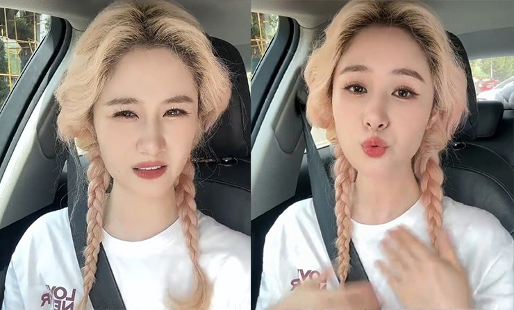 Trong đoạn video được đăng tải, nữ MC kể lại câu chuyện. Theo đó, người đẹp Trung Quốc vui vẻ đi mua sắm với một cô bạn thân và bước lên tàu điện ngầm.