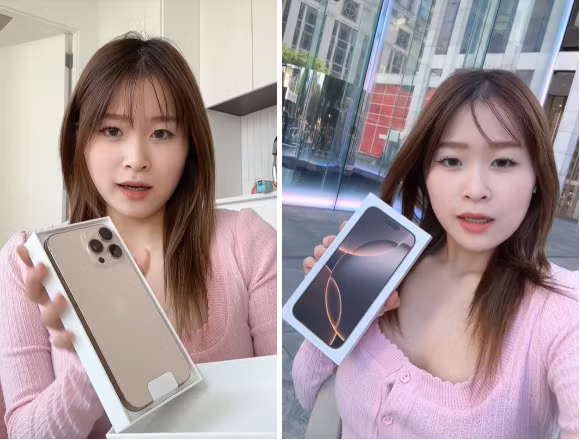 Sau lời chào đã trở thành thương hiệu, Chao hào hứng chia sẻ: “IPhone 16 mới mở bán hôm qua thì hôm nay Chao đã được anh Phúc tặng rồi. Giờ thì Chao đang qua cửa hàng để nhận iPhone mới nè. Xếp hàng khá là nhanh mọi người ạ, tầm 10 phút là mình nhận được điện thoại rồi. Thích quá luôn”.