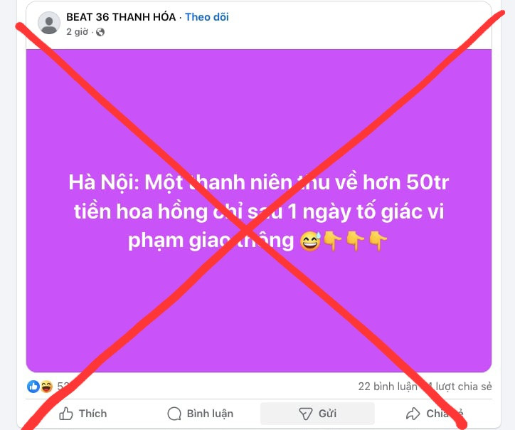 Chỉ trong thời gian ngắn khi thông tin này xuất hiện trên mạng, nó nhanh chóng được các Fanpage lan truyền. Nhiều người đã cho rằng đây là thông tin thật vì các Fanpage này dẫn nguồn từ báo chính thống là VTC News (thuộc Đài Tiếng nói Việt Nam - VOV).