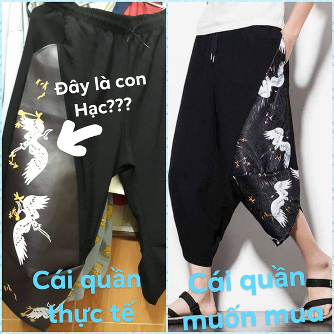 Những hình ảnh thực tế và hình ảnh mặt hàng được quảng cáo trên các shop online quá khác nhiều thực sự khiến người tiêu dùng đau đầu.