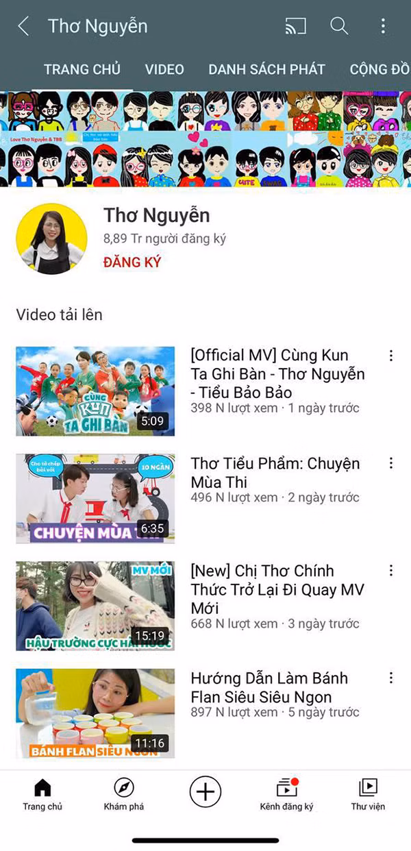 Chưa dừng lại, cư dân mạng còn phát hiện ra kênh Youtube Thơ Nguyễn còn âm thầm xóa mất clip xin lỗi nói trên tự lúc nào không hay. Thay vào đó là một loạt video kêu gọi mọi người qua kênh YouTube xem full những video mới.