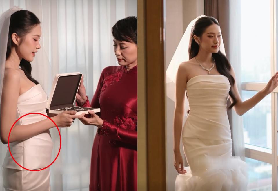 Ngoài ra trong hình ảnh được tag, Doãn Hải My cũng để lộ vòng 2 lùm lùm.