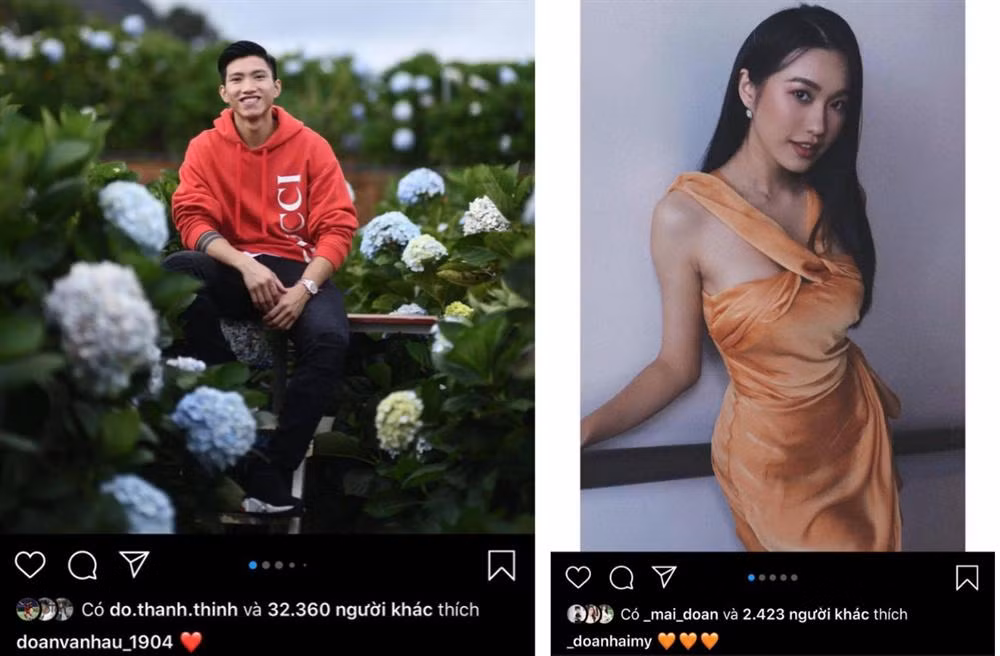 Việc chưa chịu công khai của Văn Hậu và Hải My khiến netizen không khỏi nóng lòng. Mỗi khi 1 trong 2 đăng tải ảnh mới đều được các fan nhắc nhở nhẹ nhàng: "Bao giờ mới chịu công khai?".