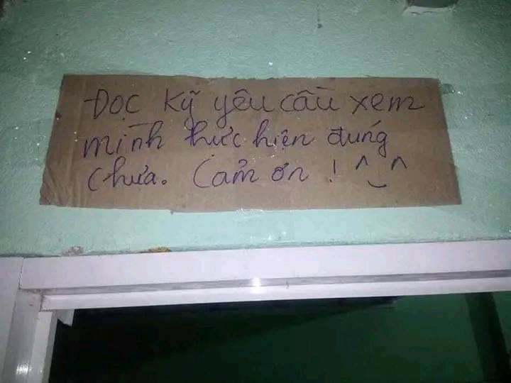 Nội quy trong khu vực nhà tắm và bếp ăn là quan trọng hơn cả.