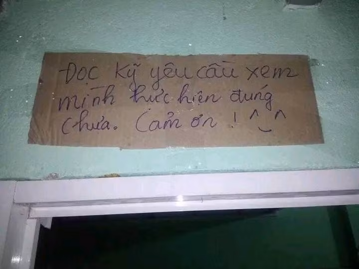 Nội quy trong khu vực nhà tắm và bếp ăn là quan trọng hơn cả.