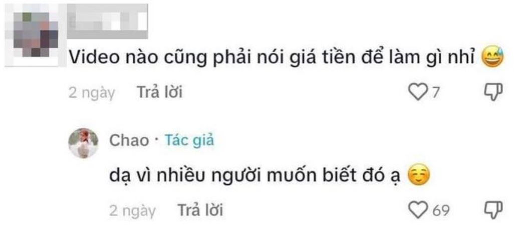 Tuy nhiên, việc Chao thường công khai giá thành đắt đỏ khi chi tiêu mua sắm, nghỉ dưỡng trong các clip lại khiến một vài người cảm thấy khó chịu.