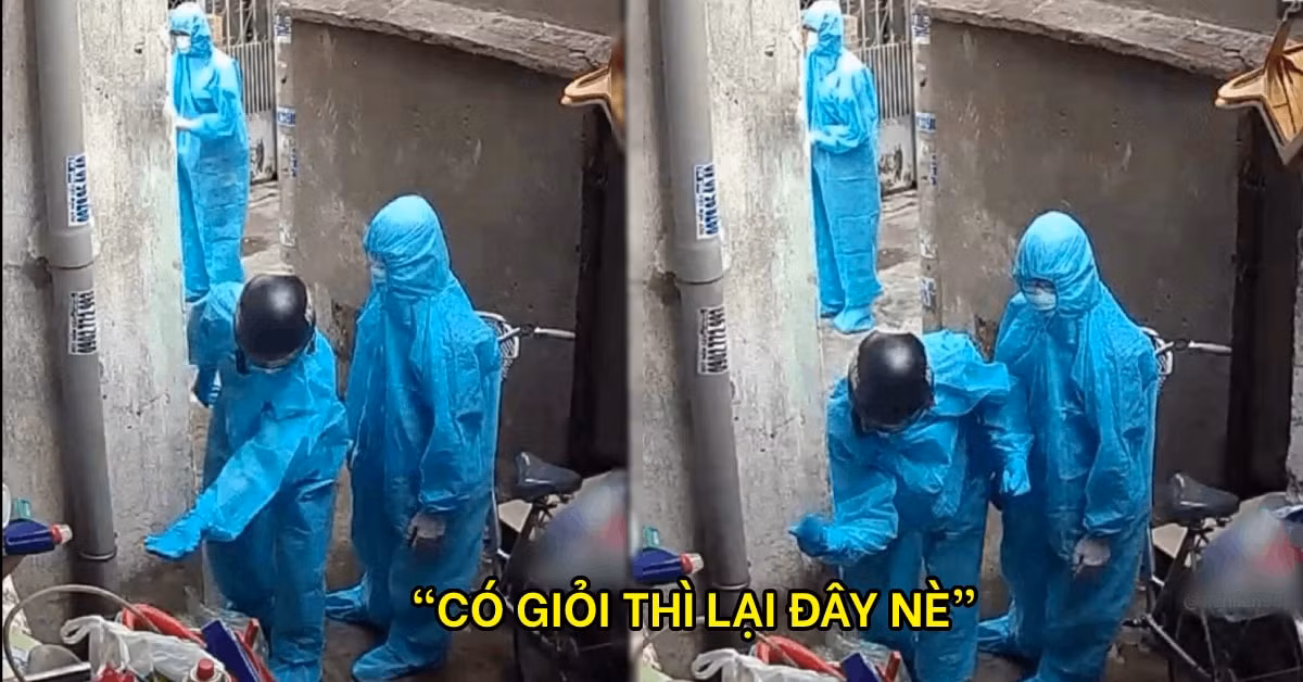 Kể từ khi xuất hiện trên mạng xã hội, khoảnh khắc trên nhanh chóng được dân tình chia sẻ “rần rần” và để lại nhiều bình luận dí dỏm. Phần lớn cho rằng các thanh niên này vô cùng trẻ trung, dễ thương, khi đi làm việc cũng không quên tìm trò để thư giãn. Cũng nhân đây, không ít người đã gửi lời cảm ơn, cùng lời chúc sức khoẻ đến lực lượng chống dịch.