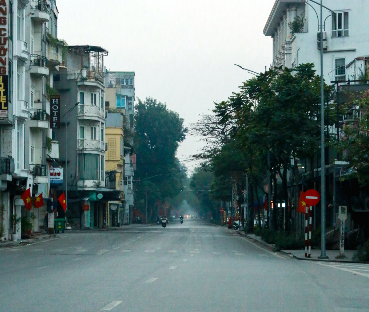 Góc phố Cửa Nam nối với khi Nguyễn Thái Học.