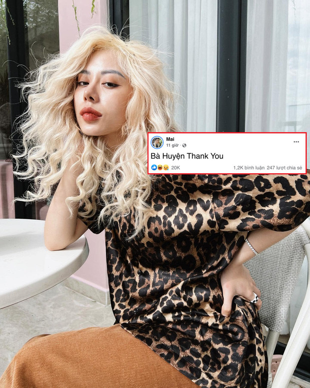Cụ thể trên trang cá nhân gần 490.000 người theo dõi, hiện tượng mạng xã hội Mai Âm Nhạc đã đăng status: "Bà Huyện Thank You". Chẳng cần phải nói nhiều thì ai cũng liên tưởng ngay tên Bà Huyện Thanh Quan - một nữ thi sĩ nổi tiếng và có nhiều đóng góp trong nền văn học Việt Nam.