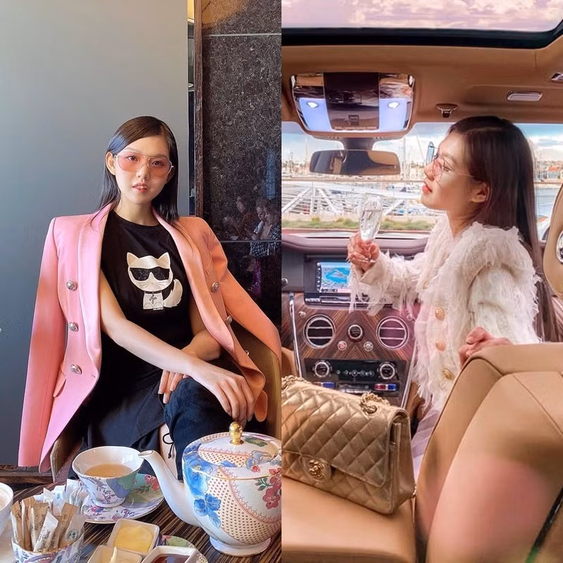 Ngoài ra, chỉ riêng danh sách túi hiệu của Tiểu Giang cũng đã trải dài từ Chanel, Hermes, Dior, Gucci…