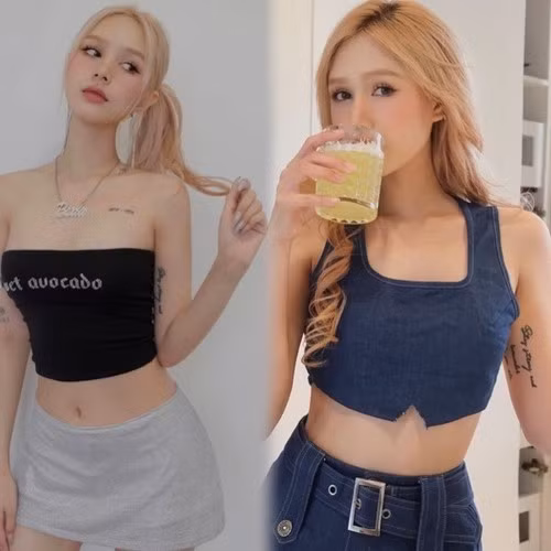 Vốn sở hữu nét đẹp lai Tây hiện đại, nàng hot girl sinh năm 2002 không cần phải sử dụng quá nhiều đến trang điểm để giúp cô trở nên nổi bật hơn.