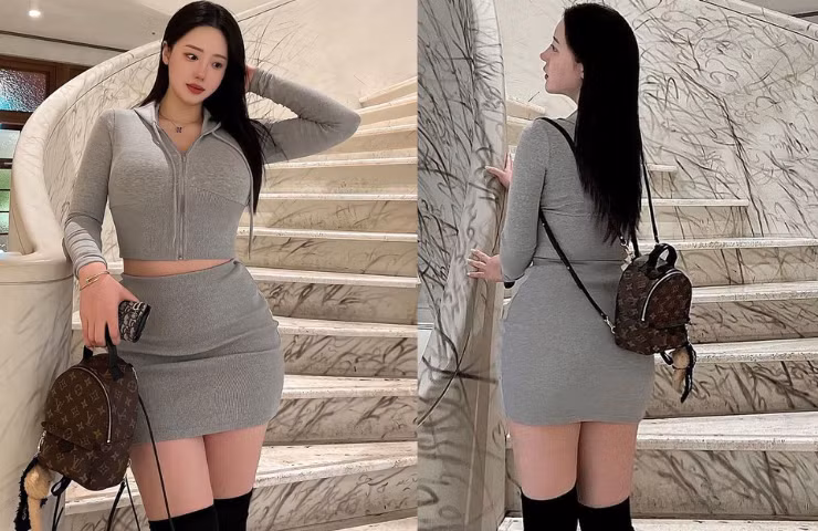 Một người đẹp khác tại Hàn Quốc cũng nổi tiếng với body lệch chuẩn là Solbi - một huấn luyện viên pilates chuyên nghiệp.