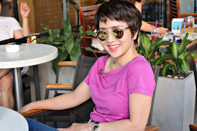 Nổi tiếng với nhan sắc xinh đẹp thời trẻ, thời điểm hiện tại gương mặt "cô gái vàng" Thúy Hiền vẫn giữ được những nét sắc sảo, quyến rũ.