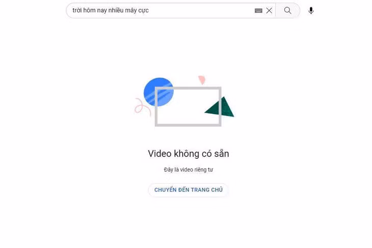 Lúc gần 22h, nhiều cư dân mạng phát hiện MV Trời hôm nay nhiều mây cực của Đen Vâu không còn tìm thấy trên YouTube.