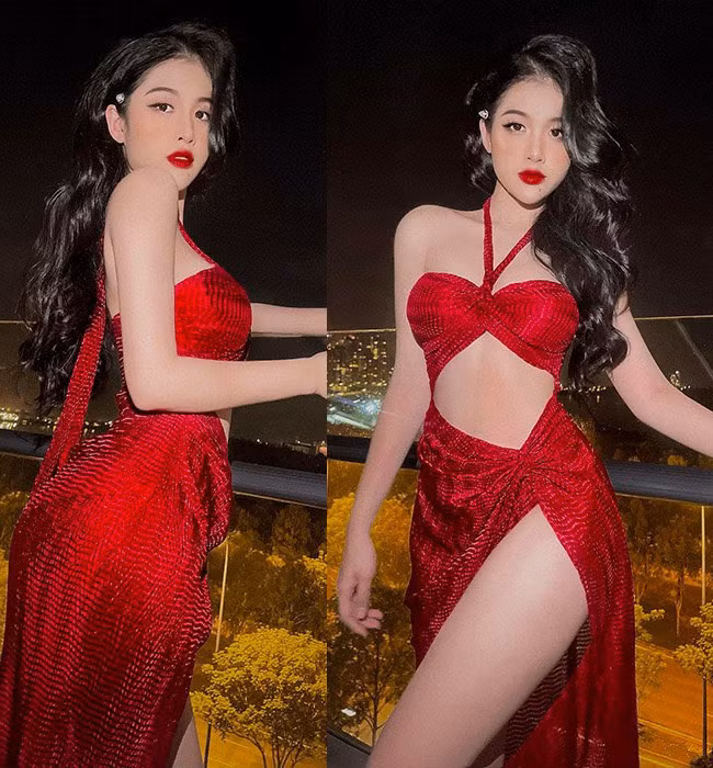 Ở ngoài đời, Nhi Trinh sở hữu gu mặc bốc lửa, tôn dáng tối đa.