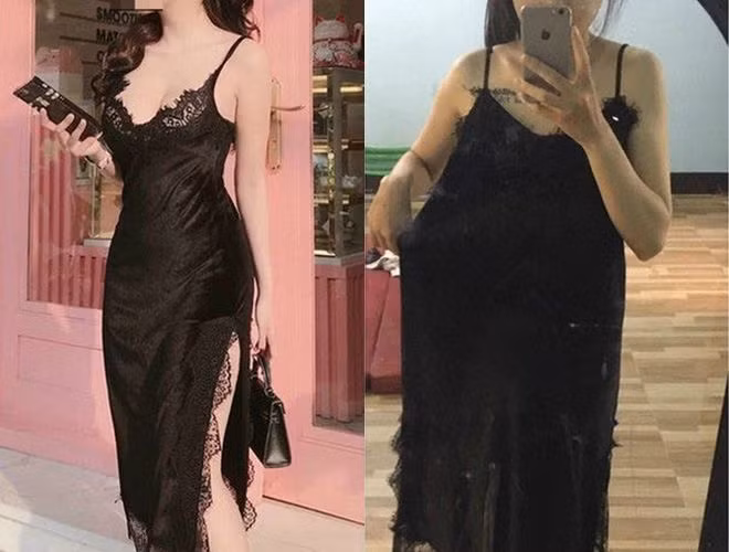 Này là lỗi tại trang phục hay do người mua thừa cân nhỉ, thế mới nói mua quần áo thì nên đến tận nơi để thử.