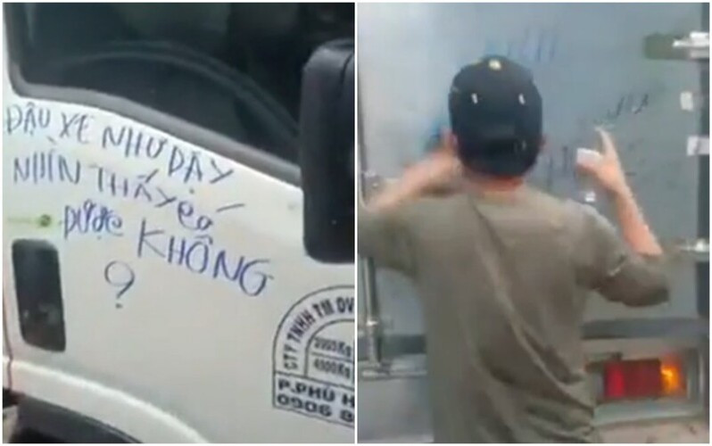 Cụ thể, chủ nhà đã viết tờ giấy và ghi rõ: "Đậu chỗ này thì xe mát nhưng chủ nhà 'nóng' đấy nhé chàng trai".