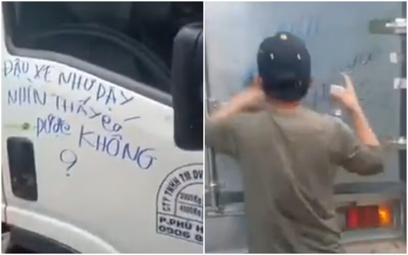 Cụ thể, chủ nhà đã viết tờ giấy và ghi rõ: "Đậu chỗ này thì xe mát nhưng chủ nhà 'nóng' đấy nhé chàng trai".