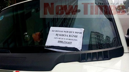 Việc đỗ xe sai quy định bị khóa bánh là điều mà nhiều tài xế từng gặp phải.