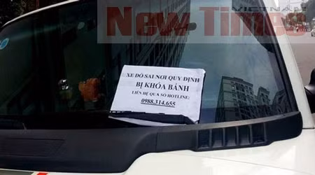 Việc đỗ xe sai quy định bị khóa bánh là điều mà nhiều tài xế từng gặp phải.