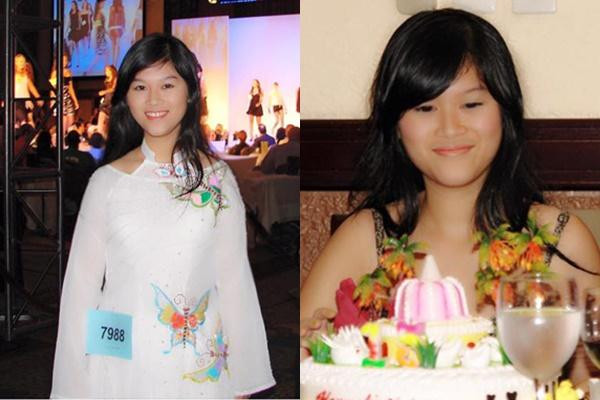 Dù nhan sắc khi ấy của ái nữ đại gia thủy sản chưa được đánh giá cao song cô nàng vẫn xứng đáng điểm cộng cho sự tự tin của bản thân.