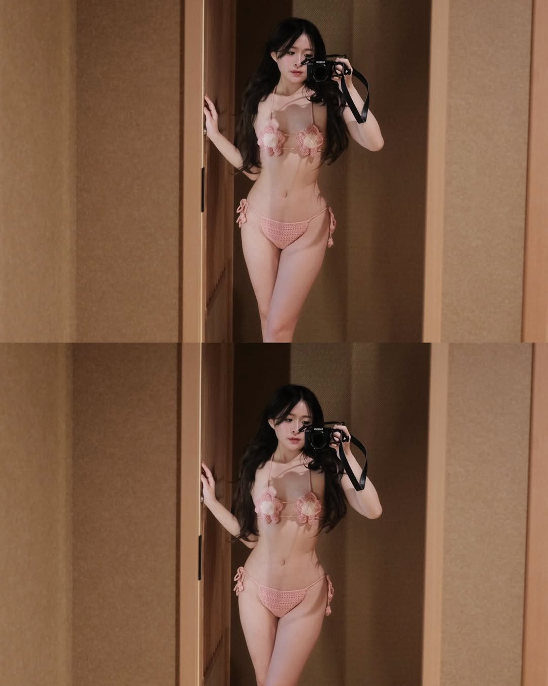 Thân hình hoàn hảo cùng đường cong quyến rũ, Chao đã khéo léo tôn lên vẻ đẹp nóng bỏng của mình đầy táo bạo, không ngần ngại "đốt mắt" người xem.