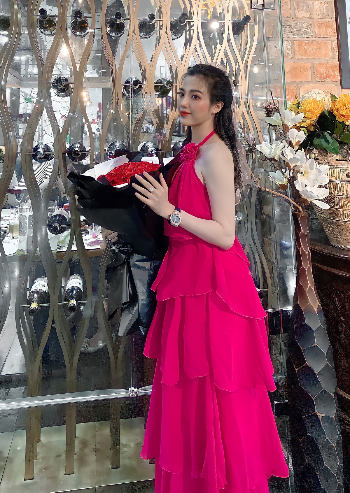 Tập gym là cách để Mỹ Duyên cải thiện số đo ba vòng.