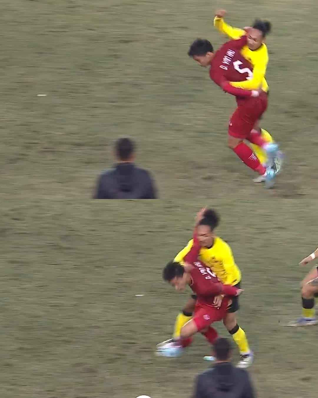 Đây không phải lần đầu tiên Đoàn Văn Hậu bị chỉ trích bởi lối chơi bị cho là có phần thô bạo của mình với các đối thủ.