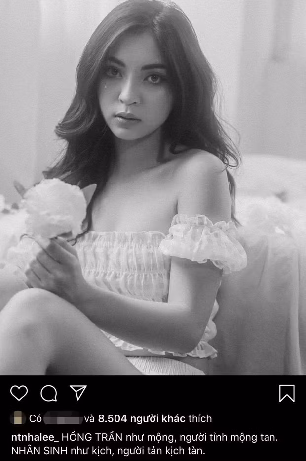 Cách đây ít ngày, Nhật Lê đăng trạng thái đầy ẩn ý: "Hồng trần như mộng, người tỉnh mộng tan. Nhân sinh như kịch, người tản kịch tàn".