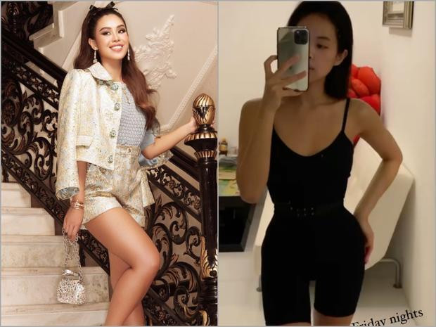 Trong bộ trang phục đi tập ôm sát, ái nữ tỷ phú Johnathan Hạnh Nguyễn khoe được cận cảnh vòng eo "con kiến".