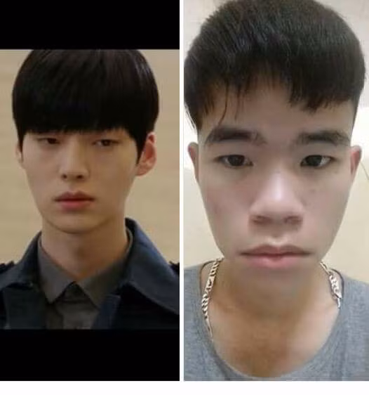 Cắt tóc giống idol Hàn Quốc nhưng ai ngờ lại thành ra thảm họa.