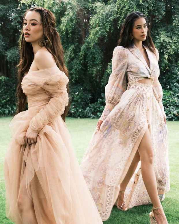 Mới đây Tiên Nguyễn lại đăng tải một khoảnh khắc khiến dân mạng phải trầm trồ. Trong hình ảnh, nữ rich kid có màn đọ visual với một cô gái cũng xinh đẹp không kém.