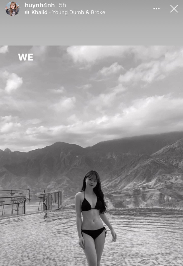 Vòng 1 căng đầy cùng vòng eo thon gọn của Huỳnh Anh khiến ai nấy đều phải xuýt xoa, ghen tỵ.