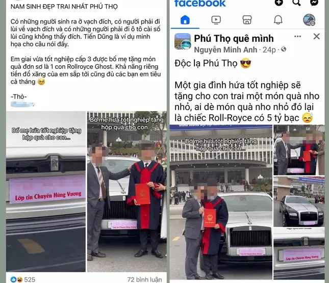 Đi kèm những bức ảnh này là thông tin tên nam sinh N.Đ.T.D, học sinh lớp chuyên Tin của Trường THPT Chuyên Hùng Vương, tỉnh Phú Thọ.