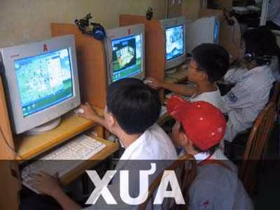 Hình ảnh quán net cỏ xưa.