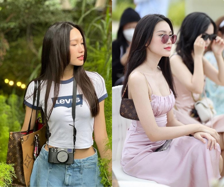 Doãn Hải My như thể là fan cứng của LV khi sưu tầm 1 lúc cả tủ những "đứa con tinh thần" của nhà mốt này. Cô có từ túi kẹp nách cho tới những chiếc dáng hộp hay túi tote big size.