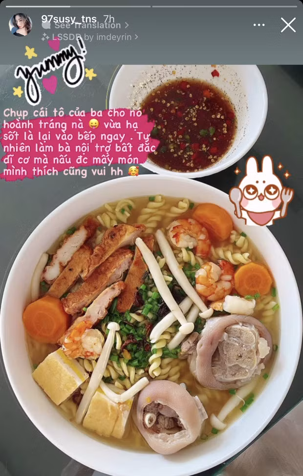 Gái xinh Thái Ngọc San là một trong những nhân tố mới nổi của hội yêu bếp, cô nàng có thể nấu được siêu nhiều món từ đơn giản đến phức tạp.