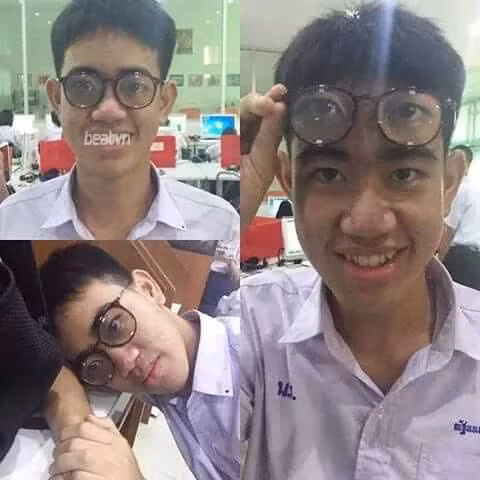 Với những bạn bị cận thì đây là cách có thể qua mặt được các giáo viên khi ngủ lén.