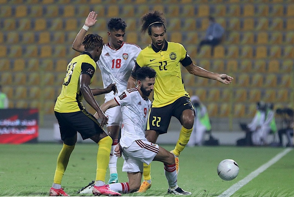 Tuyển Malaysia dưới thời HLV Tan Cheng Hoe vẫn theo đuổi lối đá tấn công, nhưng chưa có sự gắn kết khi bổ sung những gương mặt nhập tịch. Ảnh: FAM.