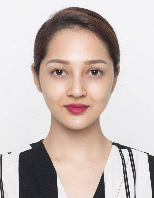 Bảo Anh chứng minh nhan sắc xinh đẹp không cần photoshop khi chụp ảnh thẻ.